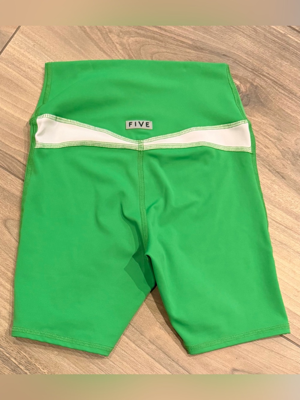 FIVE Women's Athletic Shorts in Green with White Accent adult S